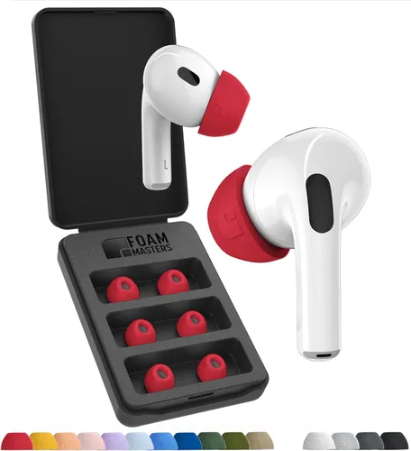 Miniatura 11 de Almohadillas de espuma viscoelástica prémium para AirPods Pro 1° y 2° generación, 3 pares, versión Black Magic 6.0, cómodas, seguras, mejor Gris