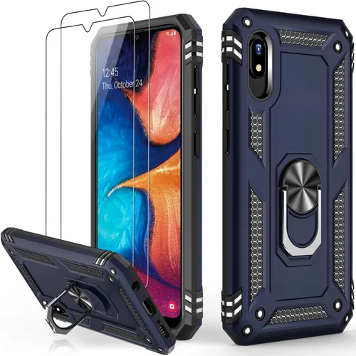 Miniatura 7 de IKAZZ Funda para Galaxy A10e con protector de pantalla, grado militar, a prueba de golpes, resistente, pasa prueba de caída de 16 pies con soporte