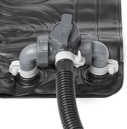 Miniatura 9 de Intex Tapete solar para calentador de piscina de 47 x 47 pulgadas para piscina sobre el suelo de 8,000 galones con accesorio de manguera y válvula