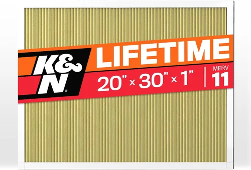 Miniatura 10 de K&N Filtro de aire para horno HVAC de 20 x 30 x 1, dura toda la vida, lavable, Merv 8, el último filtro HVAC que comprarás, respira de forma segura