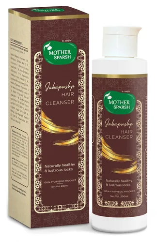 Mother Sparsh Jabapushp Natural Hair Cleanser (Shampoo), propiedades terapéuticas para controlar la caída del cabello, fortalecer las raíces para un