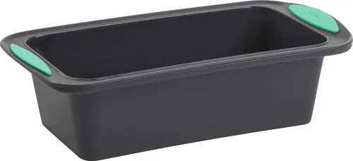 Trudeau 5115206M Structure - Molde de silicona para hornear, 8.5 x 4.5 pulgadas, color menta/negro