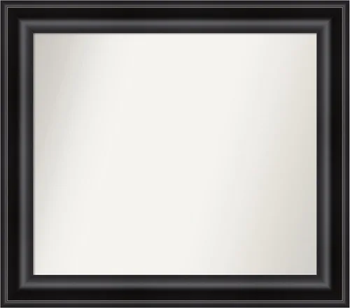 Miniatura 23 de Amanti Art Espejo personalizado, espejo de baño negro puente, espejo de pared o espejo de tocador de baño sobre el fregadero (26 x 26 pulgadas)