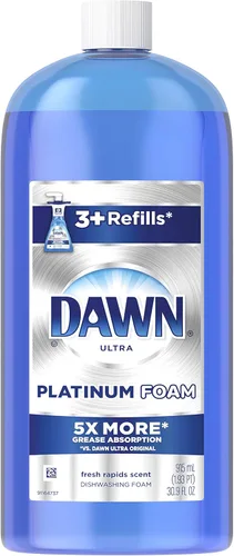 Miniatura 4 de Dawn Platinum - Espuma de limpieza para platos, kit de bomba y recarga de jabón para platos con aroma fresco a Rapids