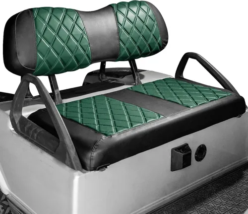 Miniatura 13 de NOKINS Juego de fundas de asiento de diamante para carrito de golf Club Car DS 2000.5 en adelante, se adapta a Club Car DS OEM estándar cojín