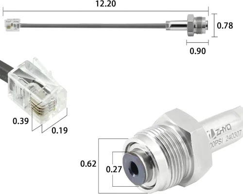 Miniatura 3 de 243222 Transductor de presión del rociador sin aire, sensor de transductor de presión del rociador de pintura, ajuste adecuado para el pulverizador