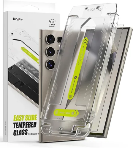 Miniatura 16 de Ringke Vidrio templado Easy Slide [súper fácil de instalar] compatible con Samsung Galaxy S24 FE, protector de pantalla, compatible con fundas