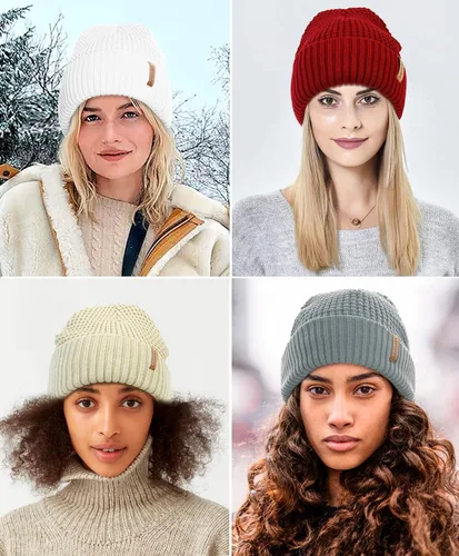 Miniatura 7 de LAPI.ZAPI Gorro de invierno para hombre, con forro polar, gorro deportivo para mujer al aire libre