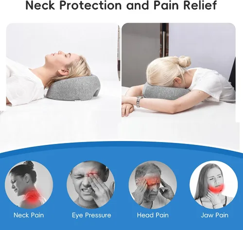 Miniatura 3 de VUSIGN Almohada facial para masaje, reposacabezas de masaje para cama, almohada facial para dormir en el estómago, para recuperación de cirugía BBL