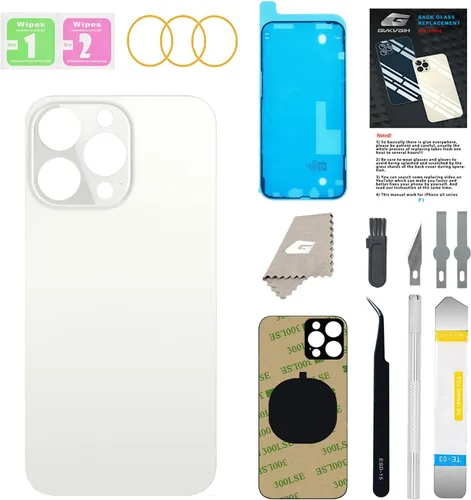 Miniatura 38 de Reemplazo de cristal trasero para iPhone 15Pro Max con herramientas Repir Big Hole OEM Rear Cover Glass Pre-Installed Internal Parts Easier