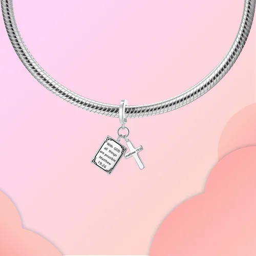 Miniatura 282 de LUXILLA Abalorio de plata de ley 925 para madre, hija, abuela, para familia, amor, madre, hija, abuela, para pulseras, collares, dijes, abalorios