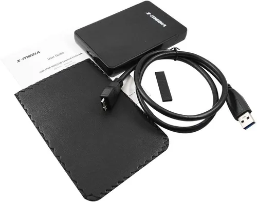 Miniatura 4 de X-MEDIA XM-EN2279U3 - Unidad de disco duro SATA USB 3.0 sin herramientas de 2.5 pulgadas, carcasa externa para HDD SATA y SSD de 0.276 in / 0.374