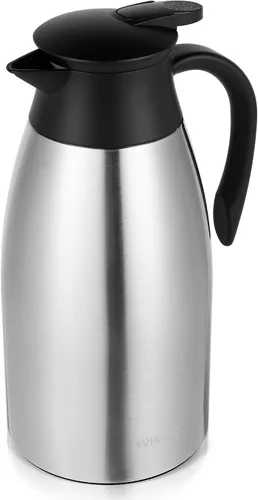 Miniatura 17 de Jarra de café de 34 onzas aisladas, jarras de café de acero inoxidable para mantener el calor, jarras térmicas a prueba de polvo para fiestas