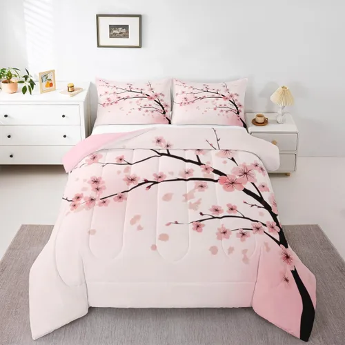 Miniatura 18 de Erosebridal Juego de edredón de perezoso tamaño individual, bonito edredón de plumón de perezoso en árbol para niños y niñas, juego de ropa de cama