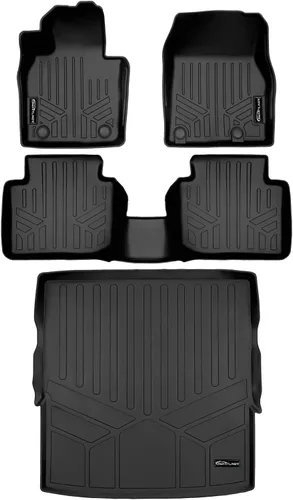 Miniatura 11 de SMARTLINER Juego de alfombrillas de primera fila para todo tipo de clima, compatibles con Mazda CX50 2023-2025