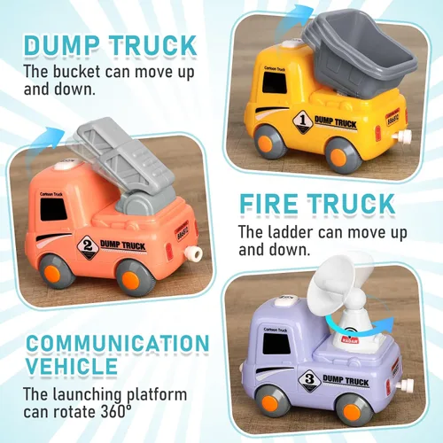 Miniatura 5 de Juguete de Tren Eléctrico para Niños Pequeños de 1 a 3 años, Locomotora de Vapor, Camión de Choque y Va, Figura de Personas con Humo, Luces