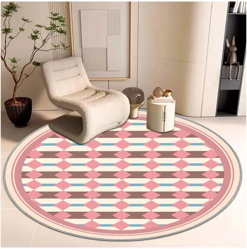 Miniatura 11 de Tapete para silla, alfombra de pelo corto para oficina, antideslizante, que reduce el ruido, alfombra redonda de 47 pulgadas, alfombra decorativa