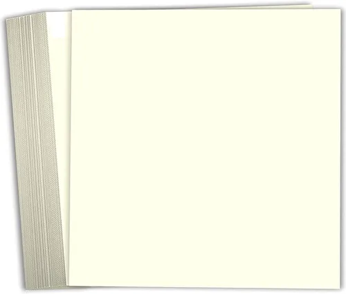 Miniatura 9 de Hamilco Blank Index Cards 5 x 8 cartulina de 100 libras, cubierta de papel de cartulina crema, paquete de 100