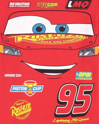 Miniatura 5 de Disney Cars - Conjunto de camiseta deportiva y pantalones cortos de malla, tallas de bebé a niño grande (18 meses - 10-12)