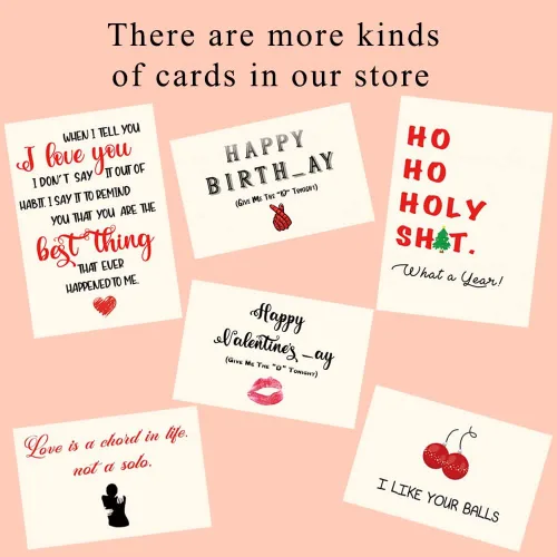Miniatura 8 de Tarjeta de San Valentín con texto en inglés "When I Tell You I Love You", regalo de aniversario, boda, cumpleaños para esposa, marido, novia, novio