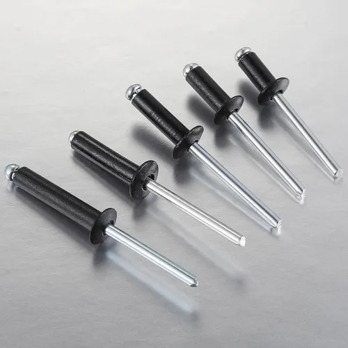 Miniatura 8 de Wensilon (80 piezas) Juego de remaches ciegos profesionales negros de aluminio, juego de agarre de aluminio y mandril de acero