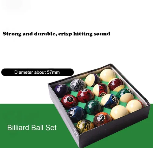 Miniatura 6 de CUPPA Juego de bolas de billar/bolas de billar profesional, 16 bolas completas para mesas de billar Estilo oscuro