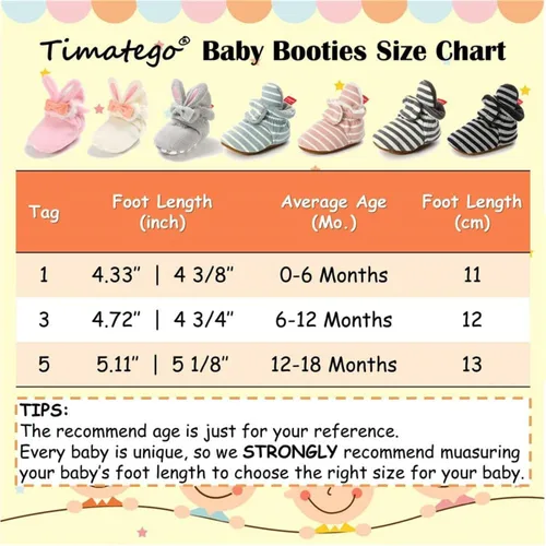 Miniatura 6 de TIMATEGO - Pantuflas tipo botines de felpa con suela antideslizante para recién nacidos, bebés, niños y niñas