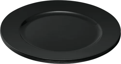 Miniatura 7 de Platos de 13 Pulgadas ELEGANT DISPOSABLES, Platos de plástico negros, resistentes y desechables, platos para servir, platos para cenas, vajilla