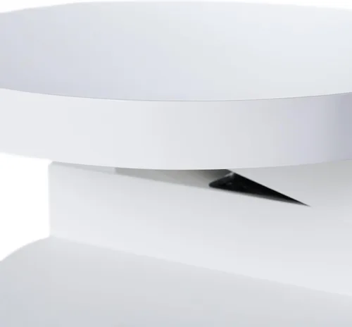 Miniatura 5 de Pequeña mesa de centro giratoria circular Mod Blanco