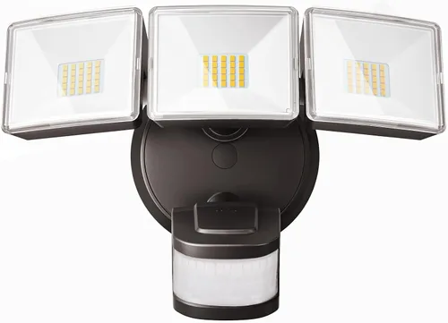 Miniatura 7 de OREiN Luz de inundación con sensor de movimiento al aire libre, luz de seguridad LED de 26W 3500LM, detección de 240° 40 pies, modos de anochecer a