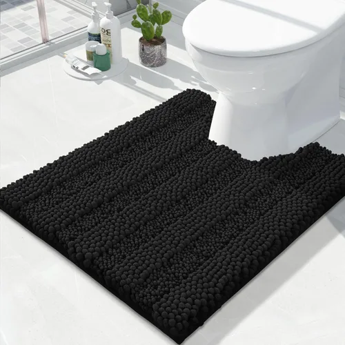 Miniatura 22 de Yimobra Alfombras lavables para baño, alfombra de baño de chenilla súper suave y absorbente para piso y alfombra, alfombra antideslizante de secado