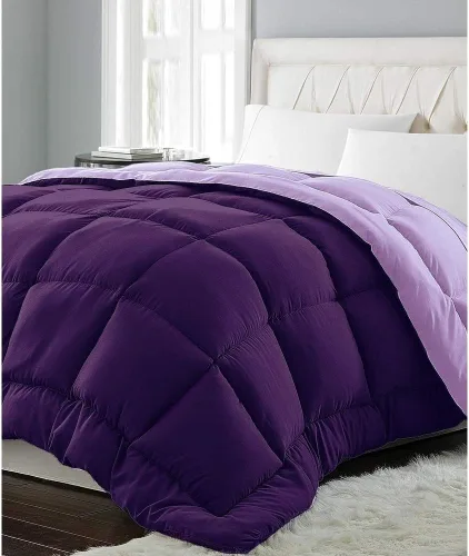 Miniatura 17 de Blue Ridge Home Fashions - Edredón sintético de microfibra para todas las estaciones, relleno de poliéster hipoalergénico, gemelo Chocolate/Khahi
