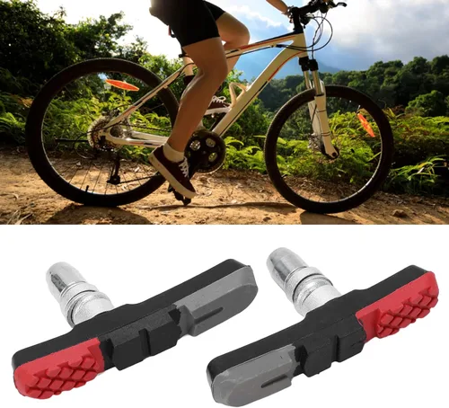 Miniatura 2 de Pastillas de frenos de bicicleta, todo tipo de clima, 2 piezas, bloques de freno universales para bicicleta de carretera para bicicleta de montaña
