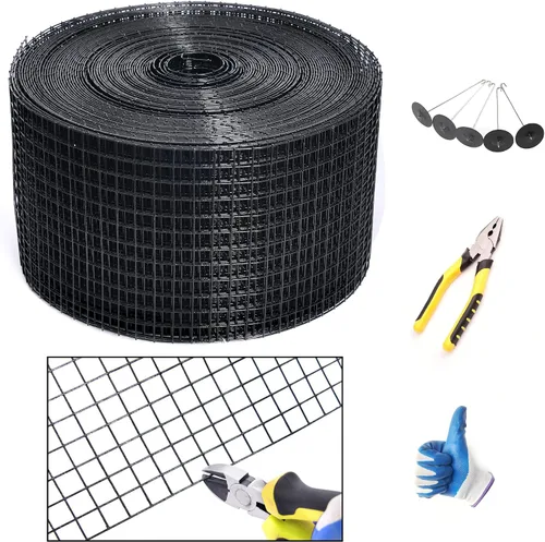 Miniatura 8 de Protección para Panel Solar, Rollo de 10 cm X 30 m de Malla Protectora para Panel Solar con Recubrimiento de PVC, Disuasorio de Palomas Negras