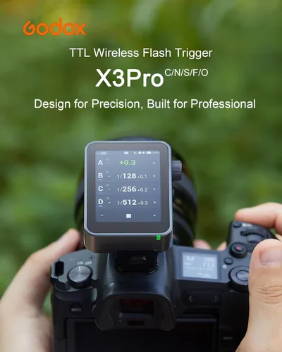 Miniatura 2 de Godox Disparador de flash inalámbrico X3 Pro X3Pro-C TTL para Canon, compatible con sincronización de alta velocidad de 1/8000s, control remoto
