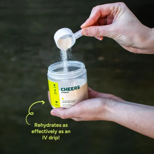 Miniatura 6 de Cheers Hydrate Solución de rehidratación oral Electrolitos para una hidratación rápida Sabor a lima limón 12 porciones Suplemento