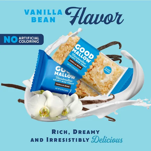 Miniatura 3 de GoodMallow Bocadillos veganos crujientes de arroz envueltos individualmente, caja de 24 bocadillos veganos kosher, aperitivos sin gluten sin lácteos