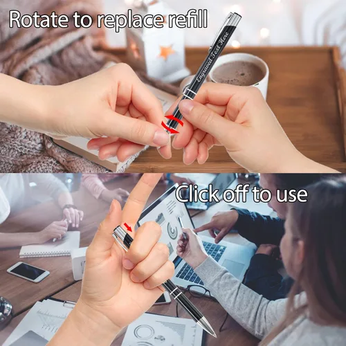 Miniatura 4 de Bolígrafos personalizados a granel con grabado sin nombre, bolígrafo de impresión personalizada, bolígrafo de metal pastel, regalo personalizado