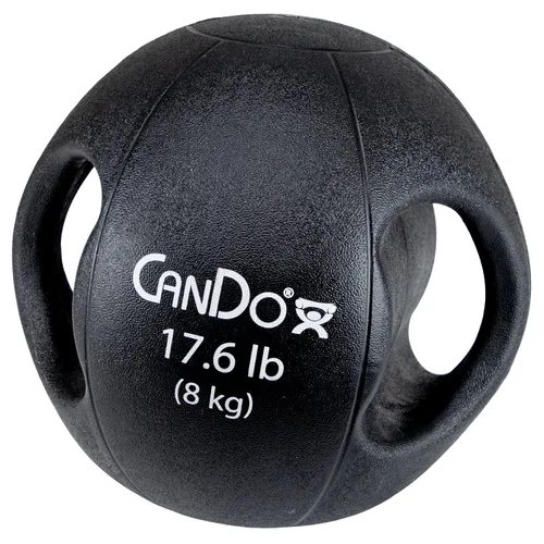 Miniatura 8 de CanDo Balón medicinal moldeado de doble mango para entrenamiento de fuerza, entrenamientos de núcleo, calentamientos, cardiometría y pliometría