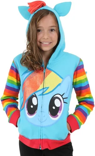 Miniatura 2 de My Little Pony - Sudadera con capucha con cremallera para niñas