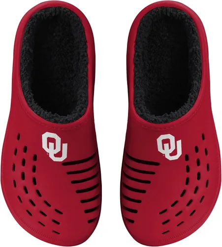 Miniatura 18 de FOCO Men's NCAA Sherpa Lined Big Logo Clog