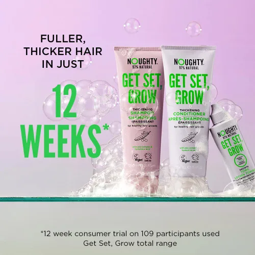 Miniatura 4 de Noughty 97% Natural Get Set Grow Hair Thickening Conditioner, Green Robusta Coffee Granos y Piroctone Olamine para optimizar la salud del cuero