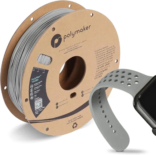Miniatura 14 de Filamento de TPU de Flujo Alto Polymaker 1.75mm Negro, Filamento Flexible Shore 95A 1.75mm 1kg - Filamento TPU para Impresión 3D PolyFlex TPU95-HF