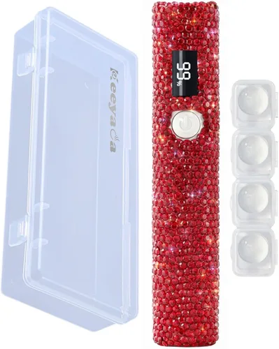 Miniatura 7 de Lámpara de uñas UV de mano con diamantes de imitación brillantes, lámpara LED portátil de 3 W, secador de uñas USB recargable inalámbrico con sello