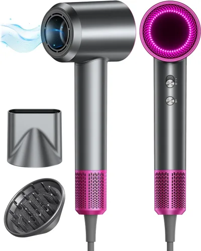 Secador de pelo, 160000RPM con negativo iónico de 1,640.4 ft, secador de pelo con difusor, secador de pelo de secado rápido para mujeres y hombres,