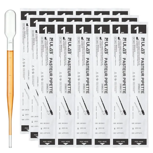 Miniatura 9 de ULAB Pipeta de transferencia científica, pipetas de aceites esenciales Vol. 0.2 fl oz, 0.1 fl oz graduado, 0.0 fl oz de graduación 6.102 in, LDPE