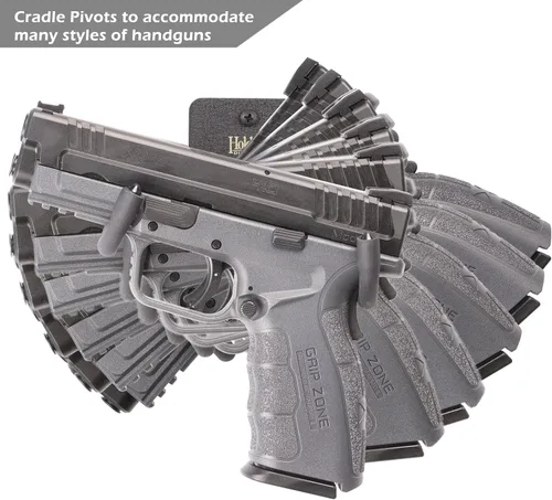 Miniatura 2 de Hold Up Displays - Colgador y almacenamiento para pistolas de mano para sostener Colt, Smith & Wesson, SIG, Ruger - Acero de alta resistencia