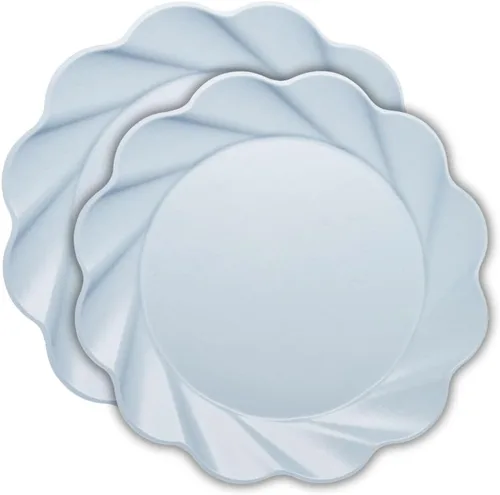 Miniatura 11 de Sophistiplate Platos de cena compostables ecológicos – Hecho de fibra de madera de bambú y caña de azúcar – Platos biodegradables y desechables