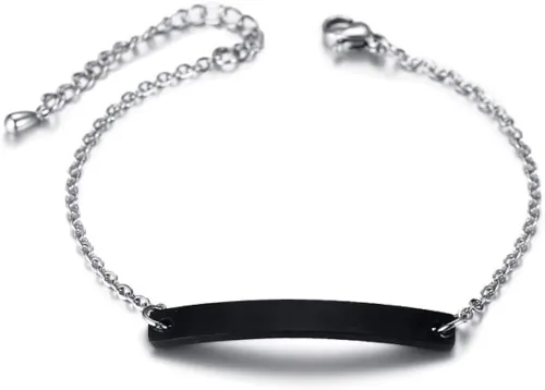 Miniatura 3 de VNOX Pulsera de alerta médica con grabado personalizado para mujeres y niñas 17 a 83in