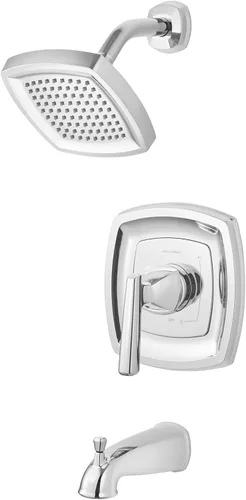 Miniatura 12 de American Standard TU018507.295 Edgemere Kit de molduras con cabezal de ducha y cartucho que ahorra agua, níquel cepillado